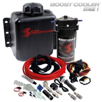 SNOW PERFORMANCE STAGE 1 BOOST COOLER FORCED INDUCTION WATER-METHANOL INJECTION KIT (RED HIGH TEMP NYLON TUBING, QUICK-CONNECT FITTINGS)