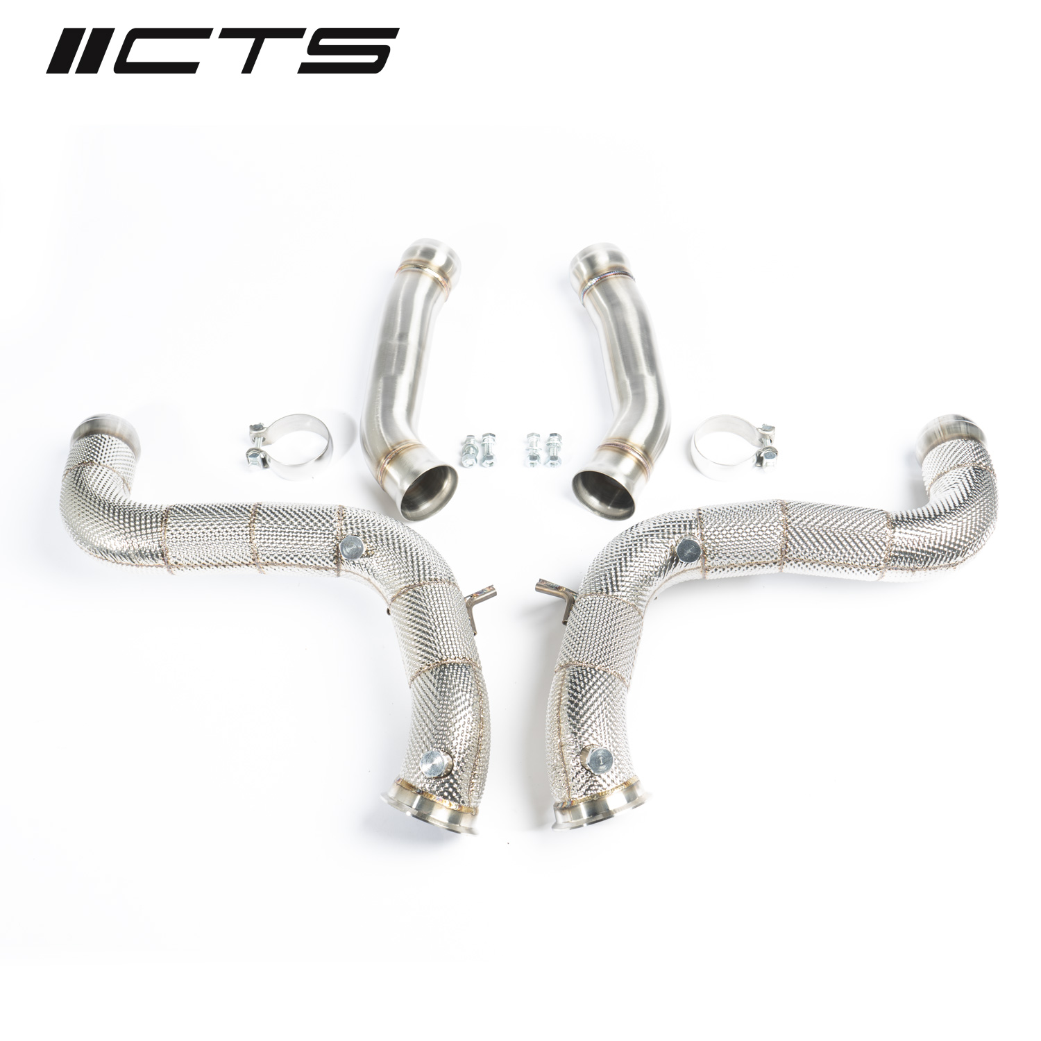 DP-0030-1 CTS TURBO MERCEDES-BENZ AMG W205/M177 C63/63S DOWNPIPES - Image 1