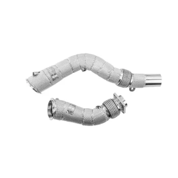 ALPHA COMPETITION DECAT DOWNPIPES W/SHIELD BMW M3 F80 / M4 F8X / M2C S55 - Image 2