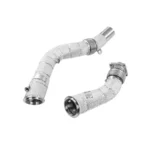 ALPHA COMPETITION DECAT DOWNPIPES W/SHIELD BMW M3 F80 / M4 F8X / M2C S55