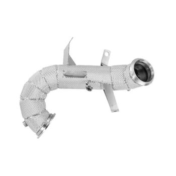 ALPHA COMPETITION MERCEDES A45 AMG W177/ CLA45 AMG C118 DECAT DOWNPIPE W/SHIELD - Image 3